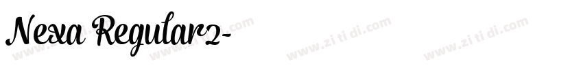 Nexa Regular2字体转换
